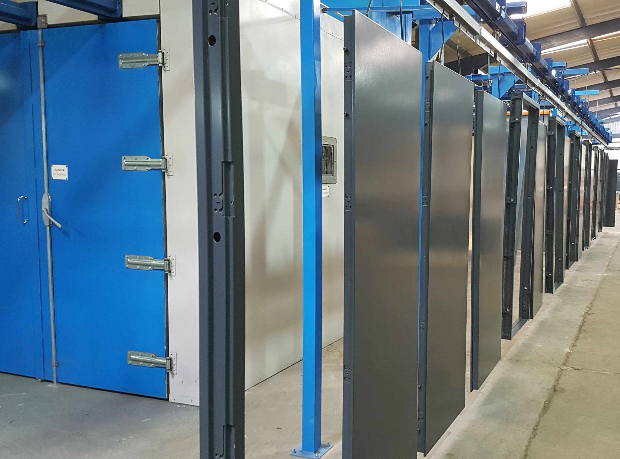 powdercoating steel doors
