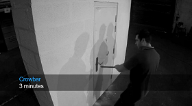 Video demonstrating an attack on a steel door